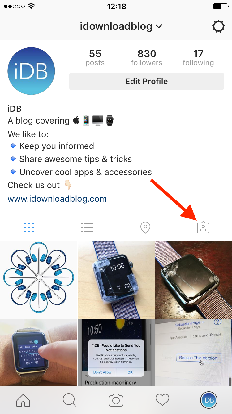 photo tag instagram