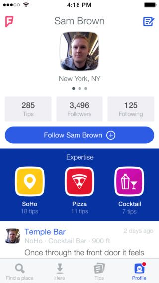 Foursquare 8.0 for iOS (iPhone screenshot 005)