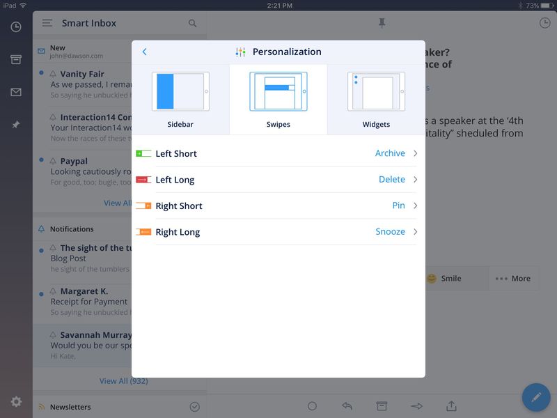 Spark for iOS iPad screenshot 003
