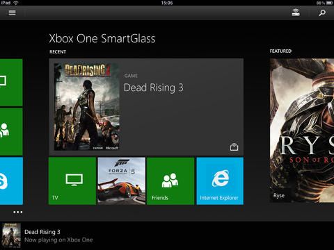 Xbox One SmartGlass 2.8 for iOS (iPad screenshot 001)
