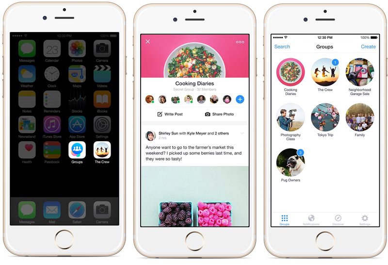 Facebook Groups 1.0 for iOS (iPhone screenshot 002)