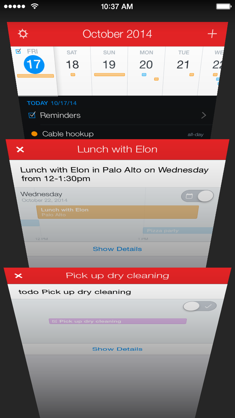Fantastical 2.4 for iPhone New Event