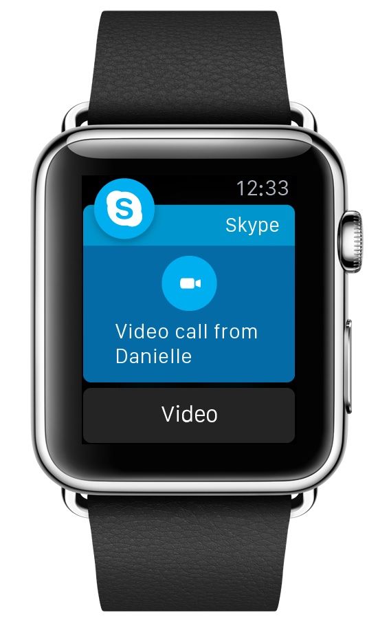 Skype for Apple Watch Video calls
