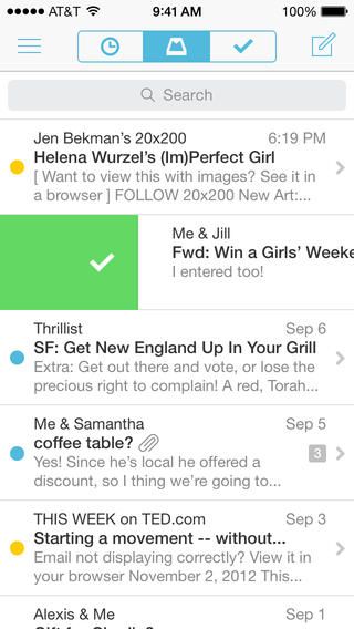 Mailbox 2.0.3 for iOS (iPhone screenshot 001)