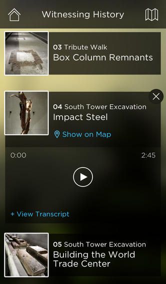 911 Museum Audio Guide 1.0 for iOS (iPhone screenshot 002)