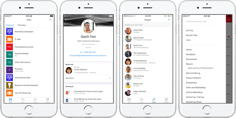 Microsoft SharePoint 1.0 for iOS iPhone screenshot 001