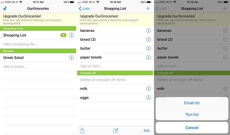 Notre liste de courses pour iPhone