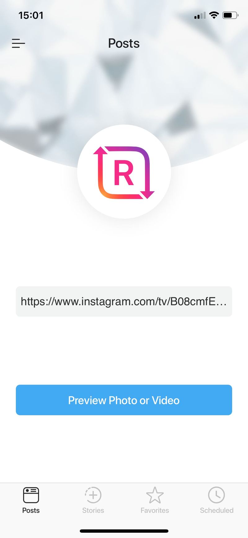 Copier le lien IGTV vers Reprogrammer