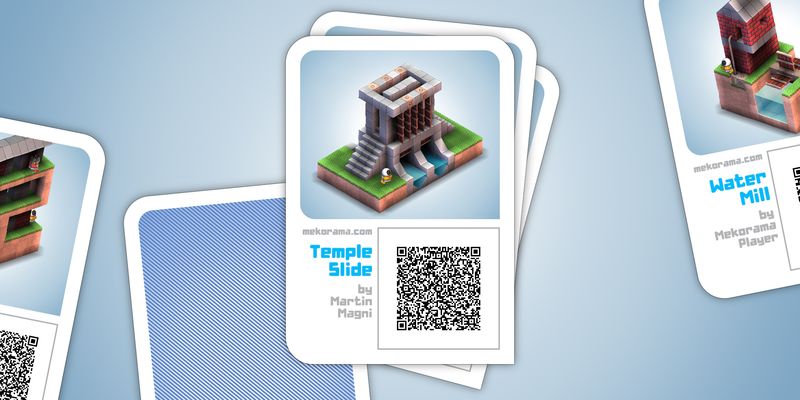 Mekorama 1.0 for iOS level cards