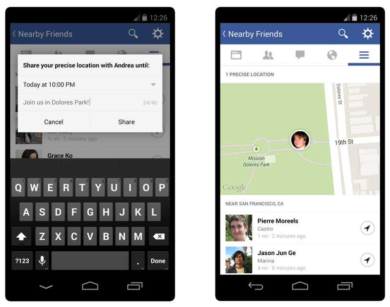 Amis proches de Facebook (Capture d