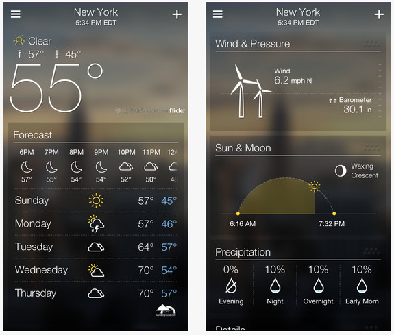 Yahoo Weather photo description