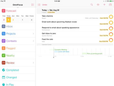 OmniFocus for iPad 3