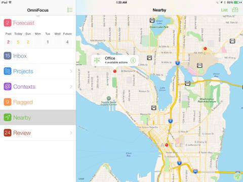 OmniFocus for iPad 2