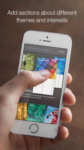 Facebook Paper 1.0 for iOS (iPhone screenshot 002)