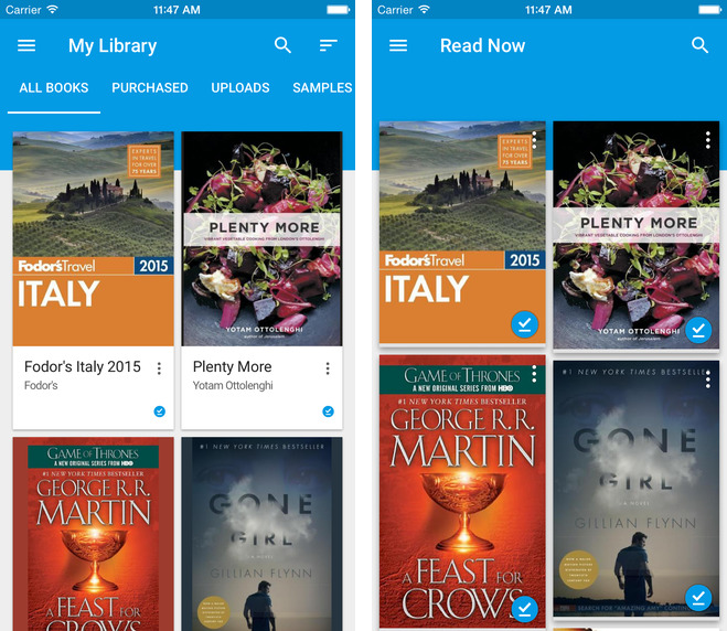 Google Play Books 2.0 for iOS (iPhone screenshot 001)