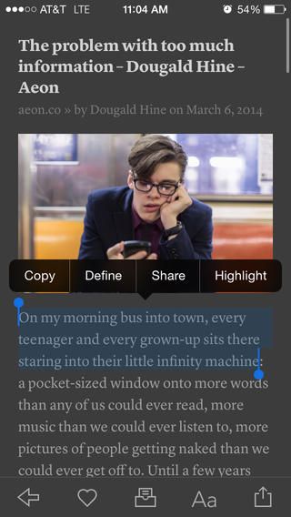 Intsapaper 5.2 for iOS (iPhone screenshot 001)