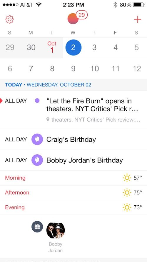 Sunrise Calendar 1