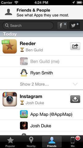 App Map 1.1 for OS (iPhone screenshot 002)