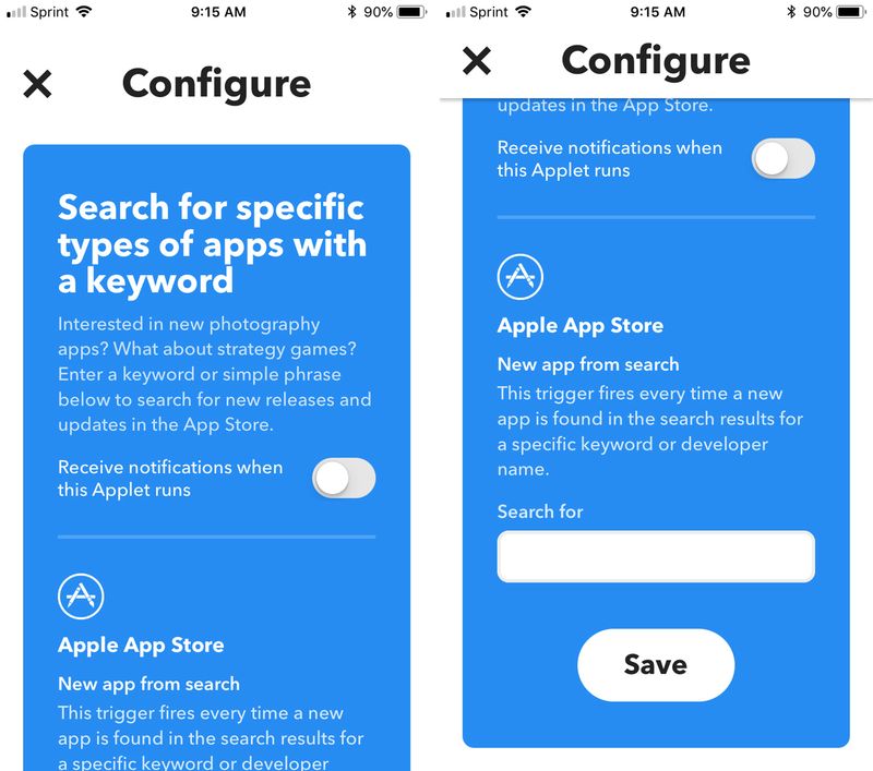 IFTTT Turn On Applet