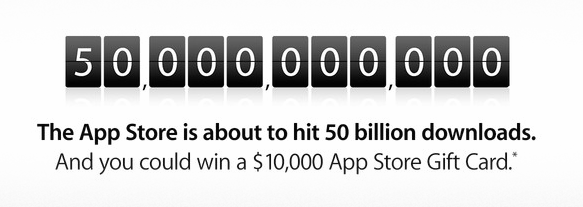 50B app downloads banner