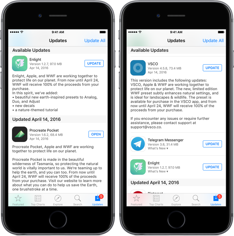 Apple WWF App Store screenshot 001