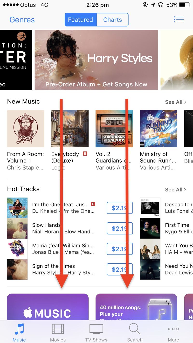 magasin itunes principal