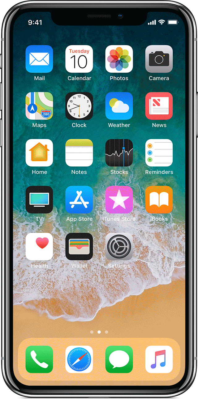 switch between apps iPhone X