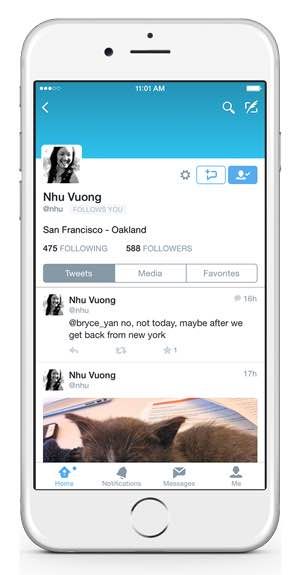 Twitter private messaging for everyone iPhone screenshot 001