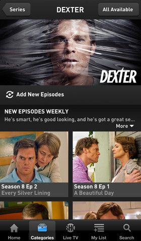 Showtime Anytime 2.0 for iOS (iPhone screenshot 004)