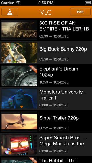 VLC 2.1 for iOS (iPhone screenshot 001)