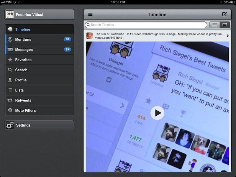 Tweetbot 2.8 for iOS (iPad screenshot, MacStories 001)