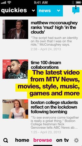 MTV 2.0 for iOS (iPhone screenshot 003)
