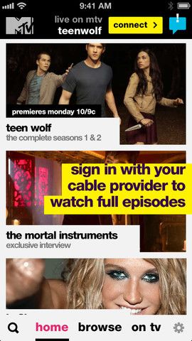 MTV 2.0 for iOS (iPhone screenshot 001)
