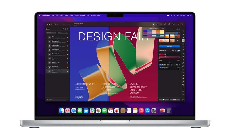 Document colors in Pixelmator Pro for macOS