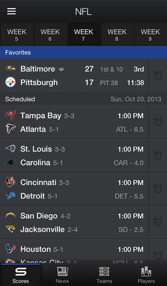 Yahoo Sports (iPhone screenshot 003)