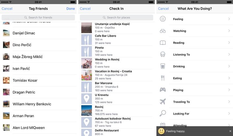 Facebook new Share sheet design iPhone screenshot 003