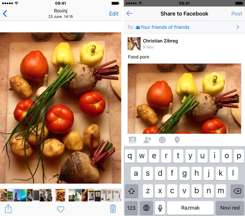 Facebook new Share sheet design iPhone screenshot 002