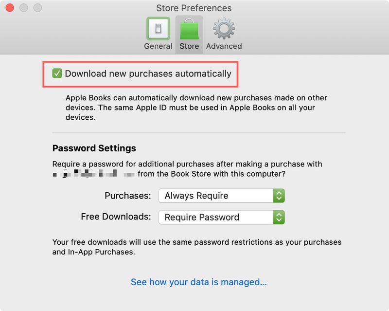 Books Download Purchases from Other Devices in Books on Mac