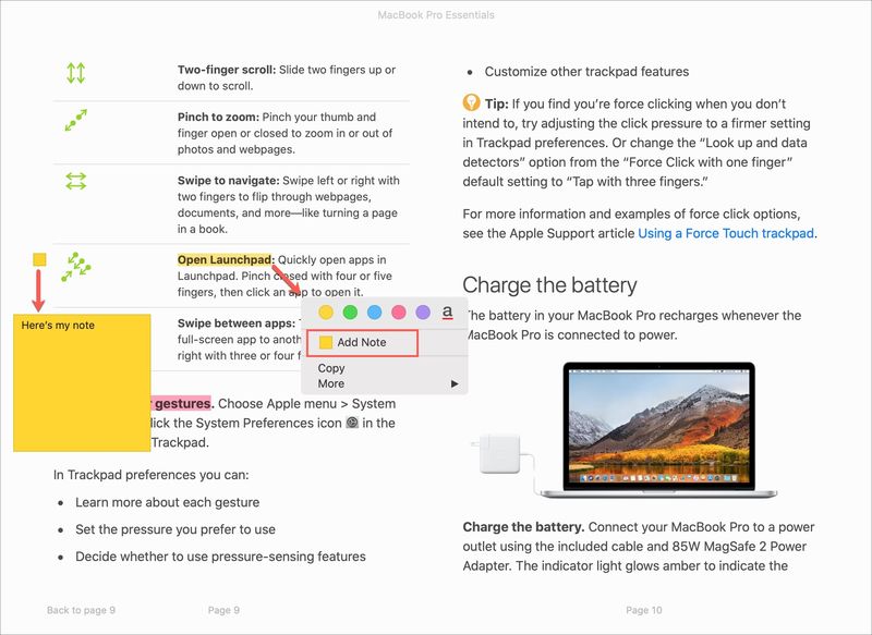 Livres Mac Ajouter une note
