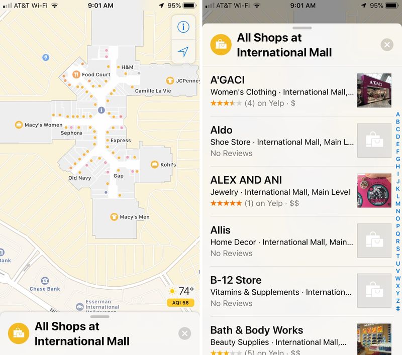 Indoor Maps Miami Mall Shops