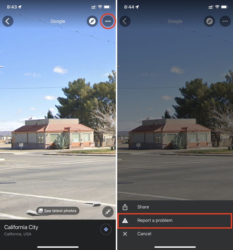 Signaler un problème dans Google Maps
