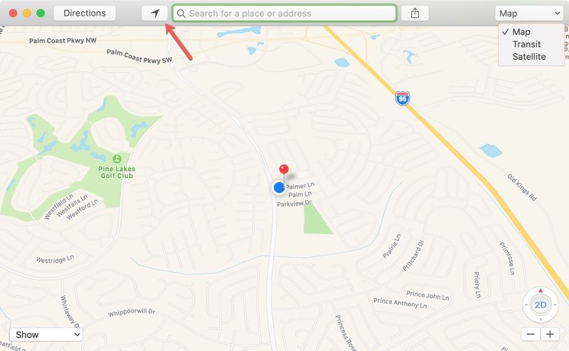 Map Type on Mac