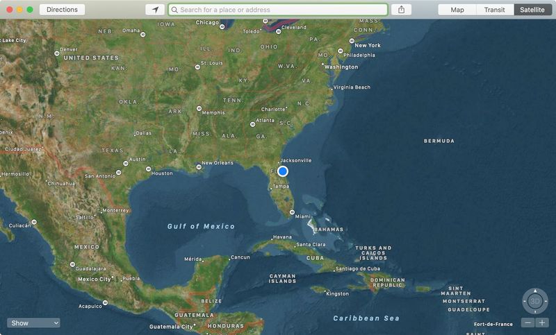 Maps App Satellite Mac