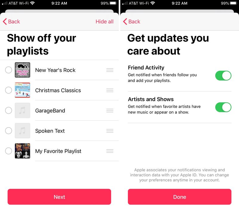 Partager des listes de lecture et des activités Apple Music iPhone