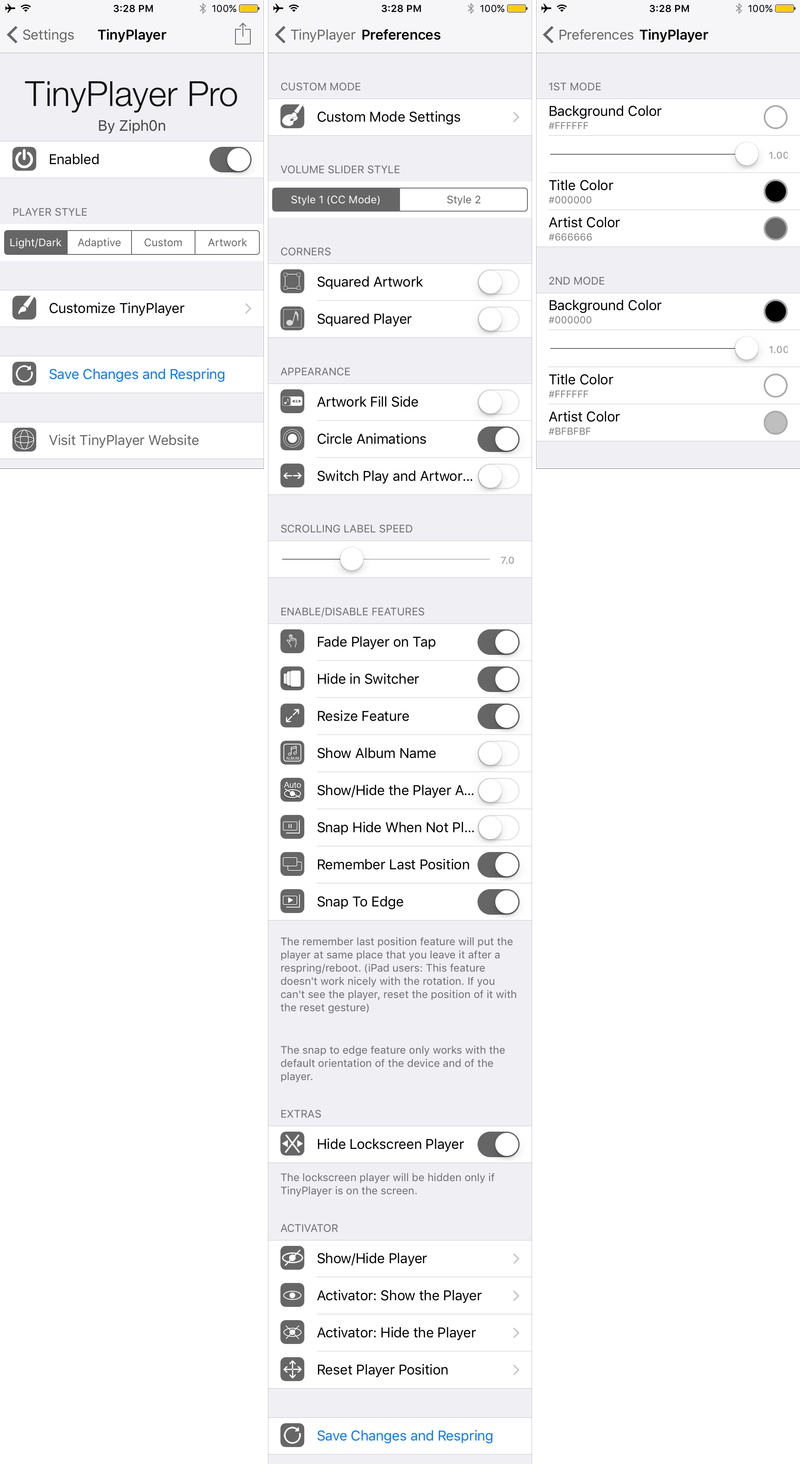 TinyPlayer Pro Preferences Pane