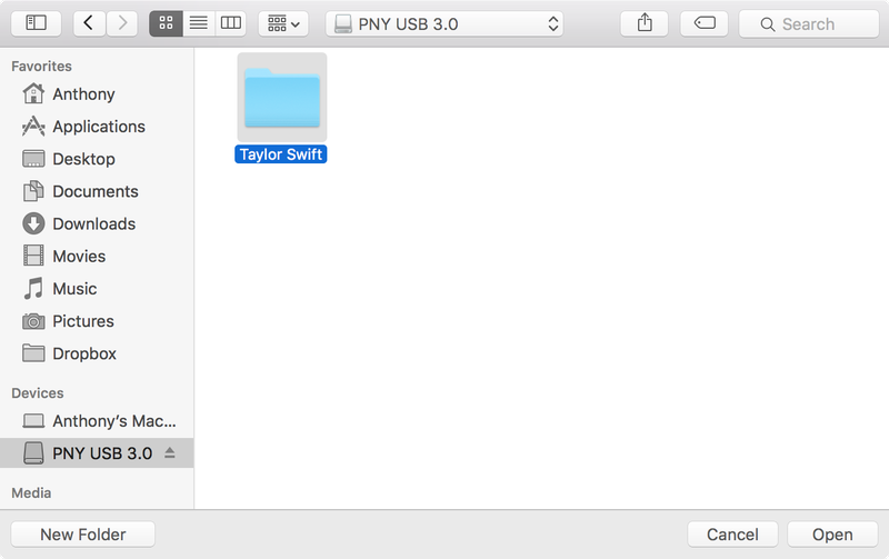 Rediriger iTunes vers un fichier musical sur Mac 1