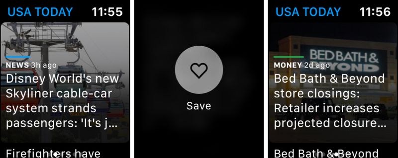 USA Today sur Apple Watch