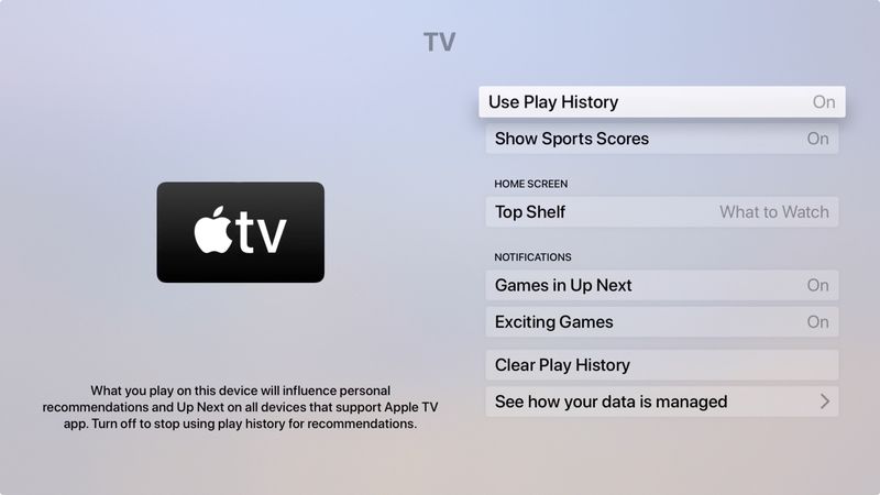 Application Apple TV TV
