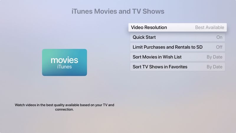 Application Apple TV iTunes