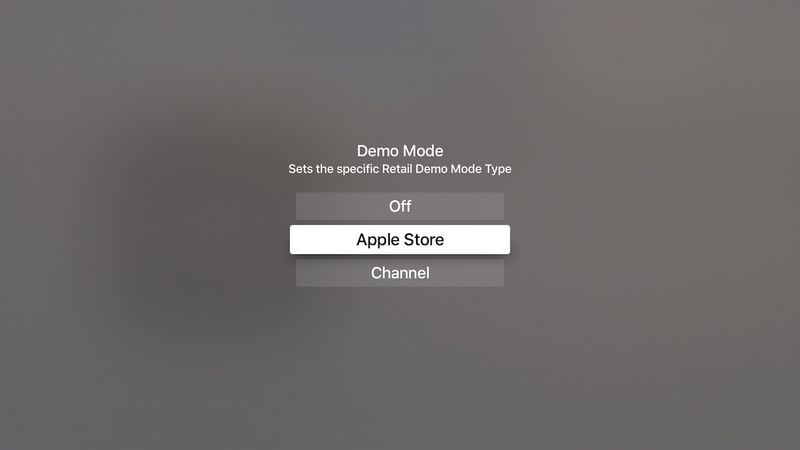 Mode démo Apple TV 7
